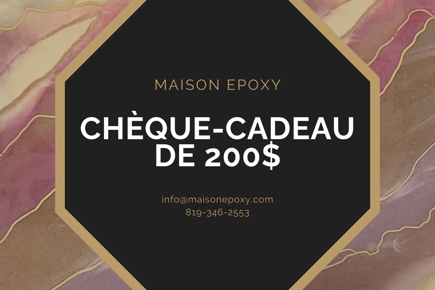 Carte-cadeau de 200$