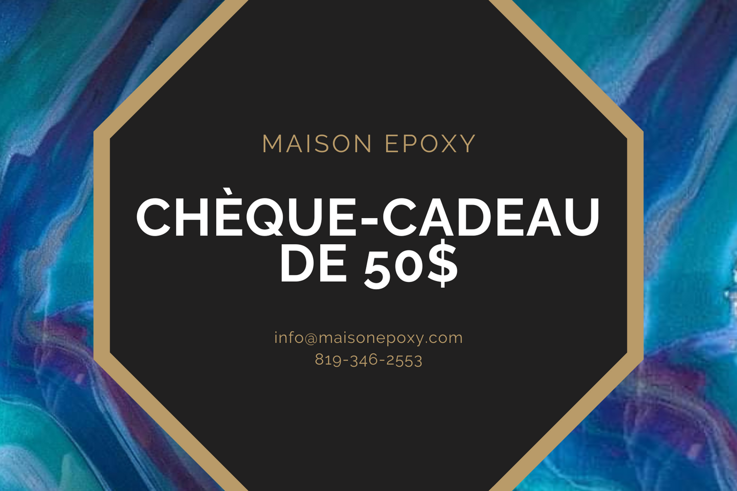Carte-cadeau de 50$