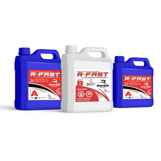 R-Fast epoxy à casting 3 Gallons (fabrication de plateaux/bijoux)