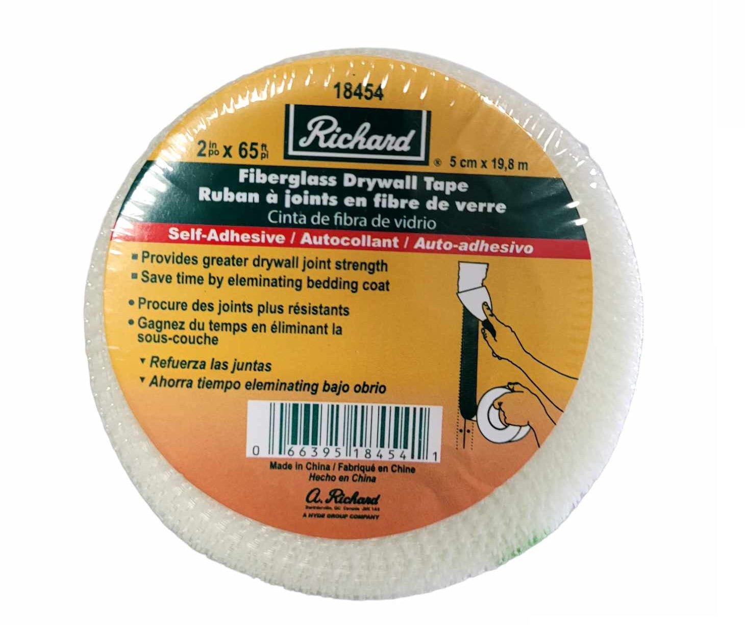 MINZHI Ruban de masquage autocollant en fibre de verre pour cloisons sèches et plaques de plâtre, 5 cm x 40 m MINZHI Ruban de masquage autocollant en fibre de verre pour cloisons sèches et plaques de plâtre, 5 cm x 40 m