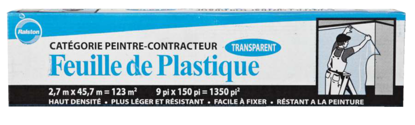 Rouleau de feuille plastique 1350p2