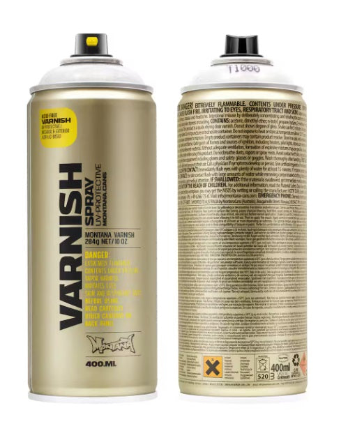 Vernis en spray, protection UV