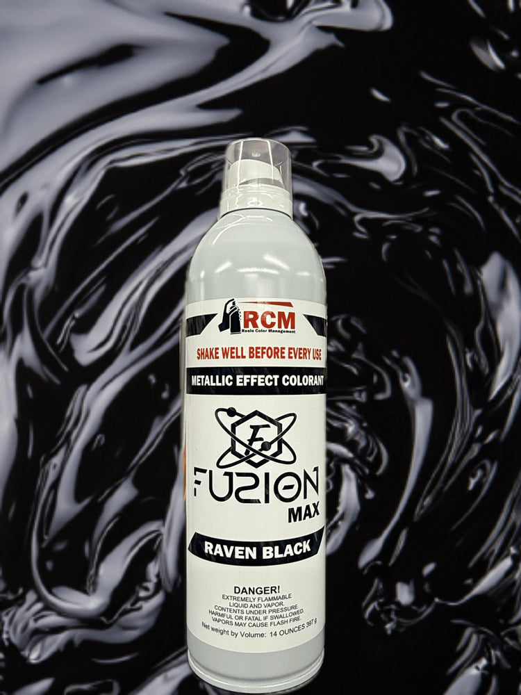 Spray RCM Fuzion - Raven Black 12oz (340g)