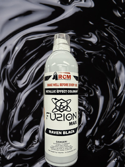 Spray RCM Fuzion - Raven Black 12oz (340g)