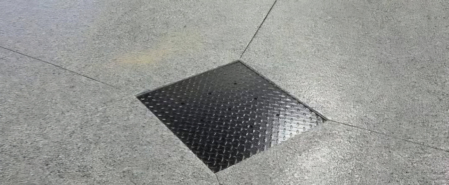 Plaque de drain en aluminium